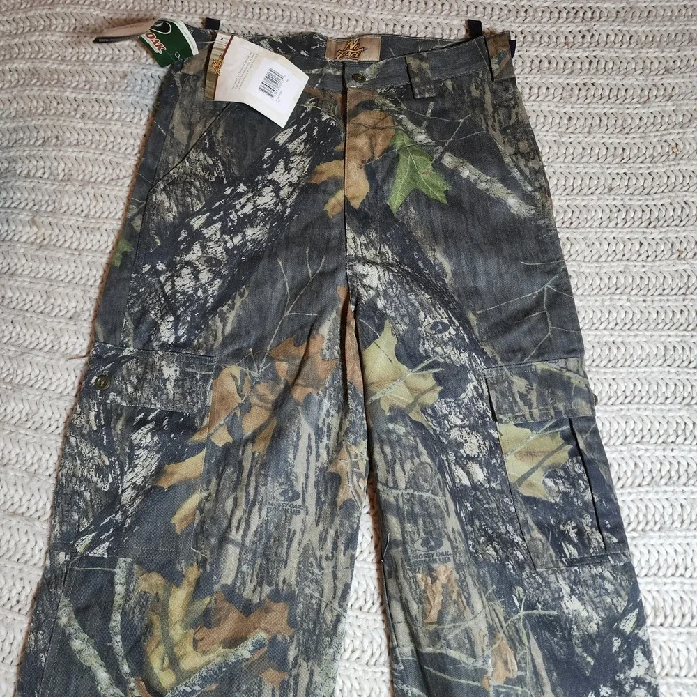 No Trace Men's Mossy Oak Camo Cargo Pants New With Tags size Small